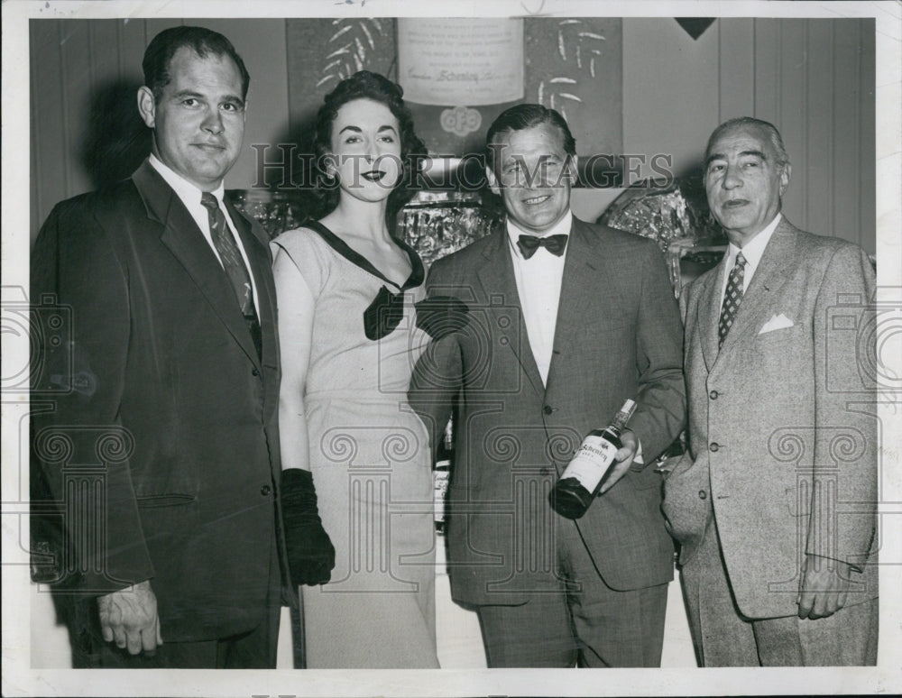 Press Photo Murphy, Barbara Markham, Miss Canada With  Frank, and Toder - Historic Images