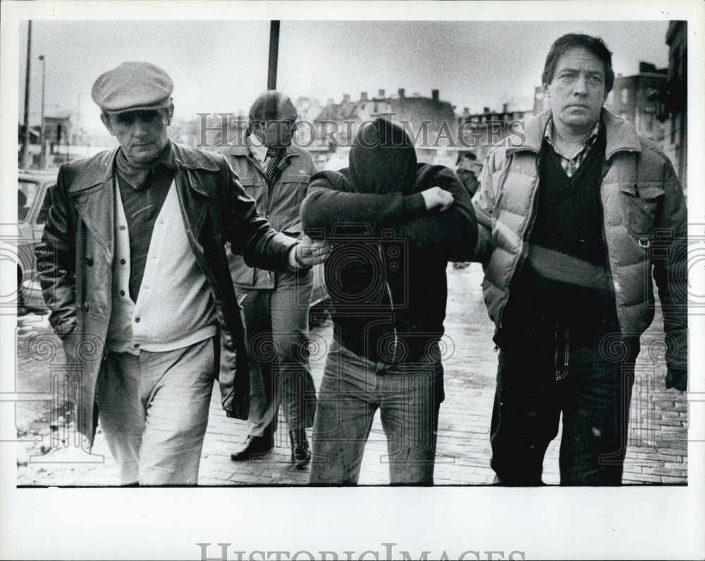 Press Photo Paul Baldwin, Suspect for Arson - Historic Images