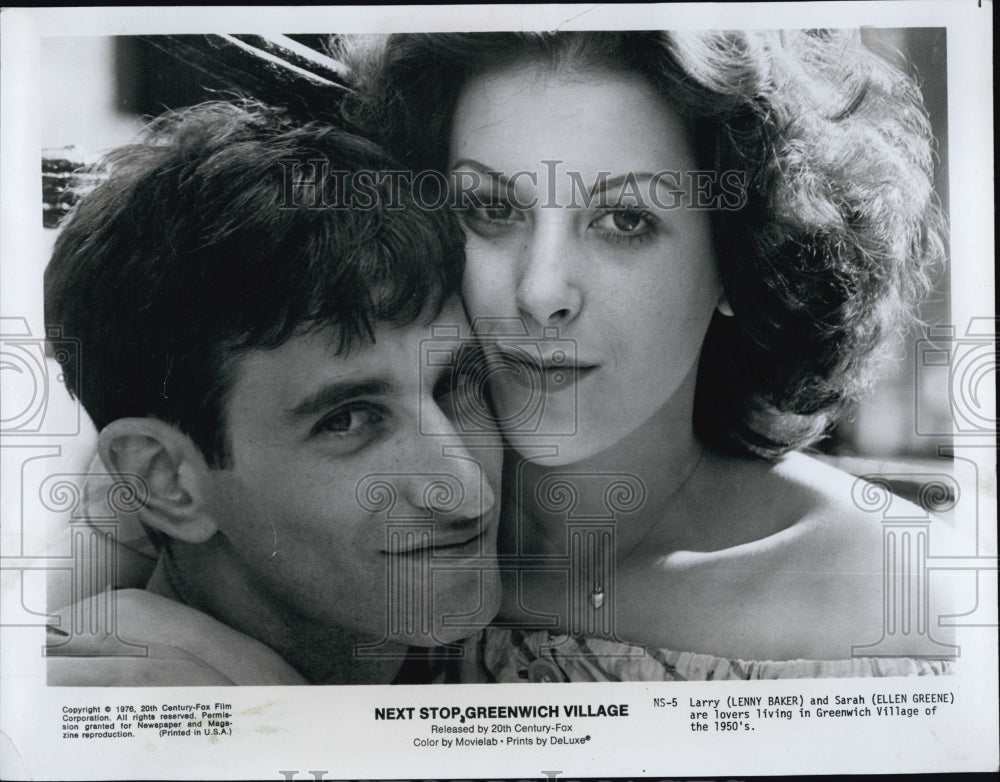 1976 Press Photo Lenny Baker And Ellen Greene - Historic Images