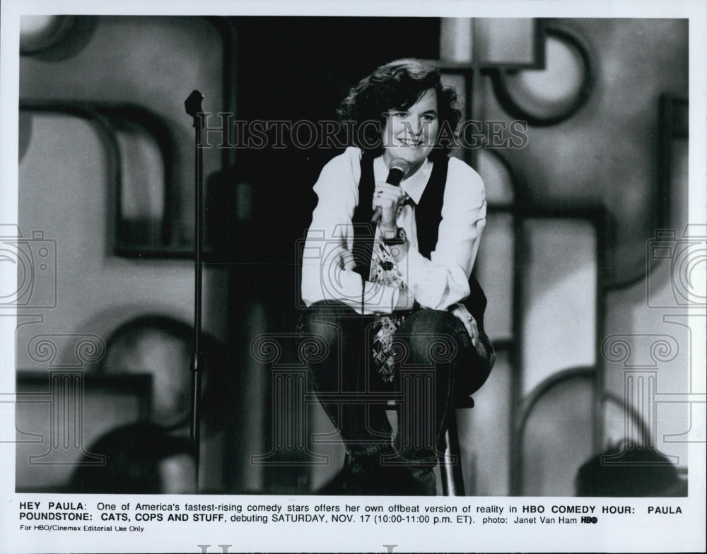 Press Photo Paula Poundstone - Historic Images