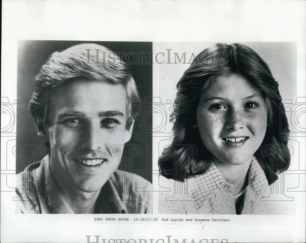 1978 Press Photo Ted Leplat And Suzanne Davidson - Historic Images