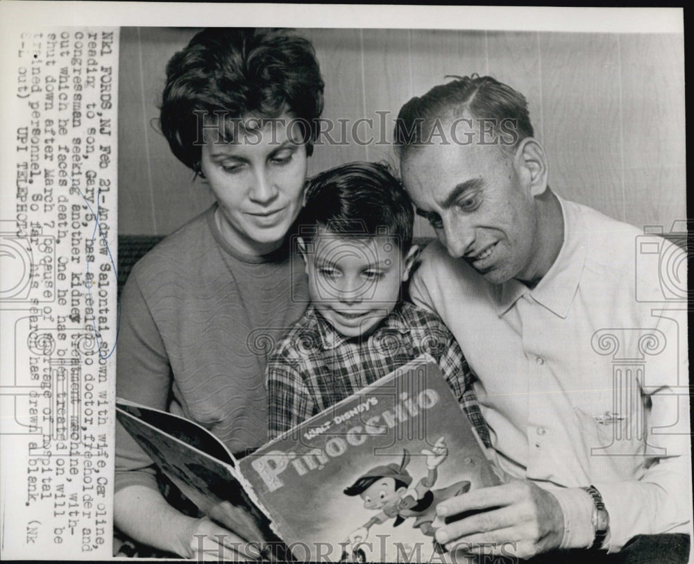 1966 Press Photo Andrew Salontai needs kidney treatment machine due to shortage - Historic Images