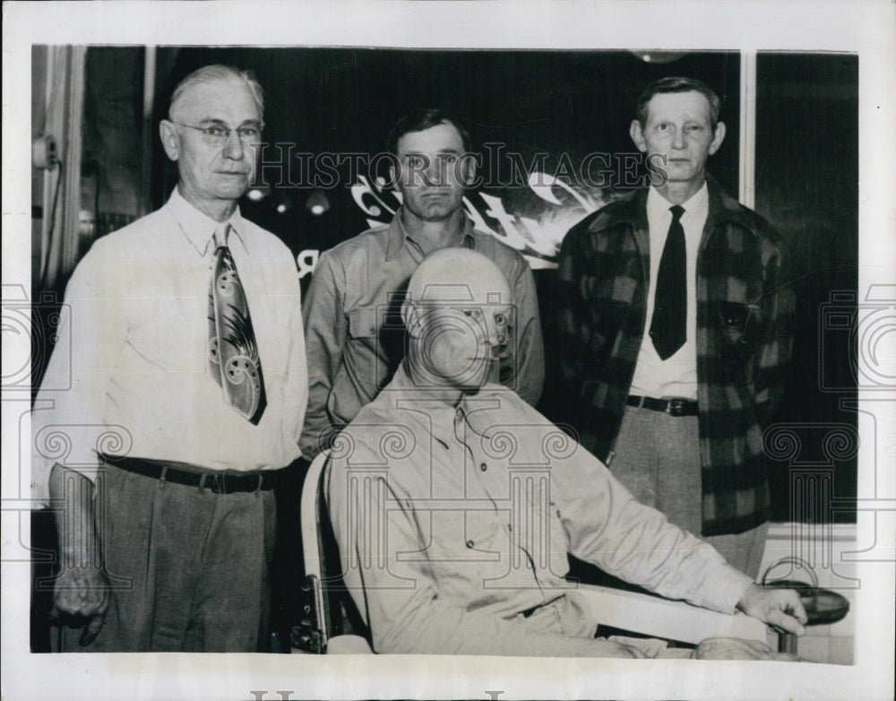 1949 Press Photo Ben Cutler, Vaughn Powell, Stuart Johnston and William Snyder - Historic Images