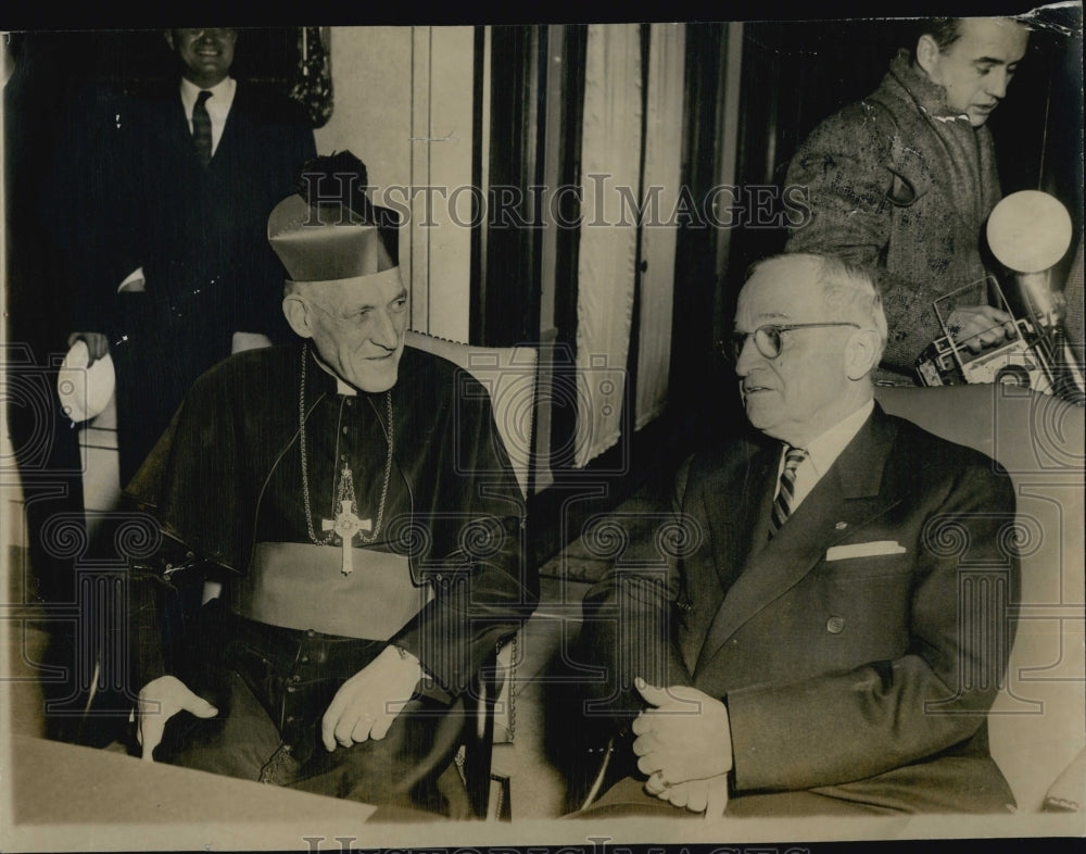 1968 Richard Cardinal Cushing and Harry Truman in Boston - Historic Images