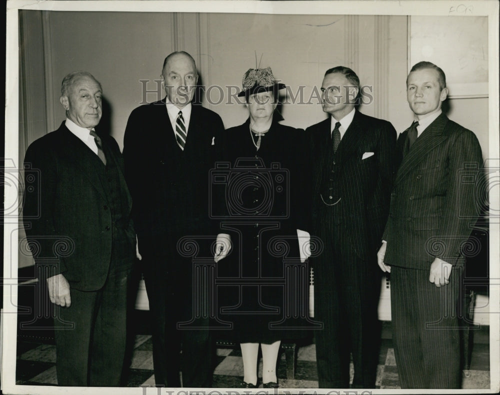 1940 Press Photo Farley, Hamlen, Deane, Cutler and Coodlidge of the Red Cross - Historic Images