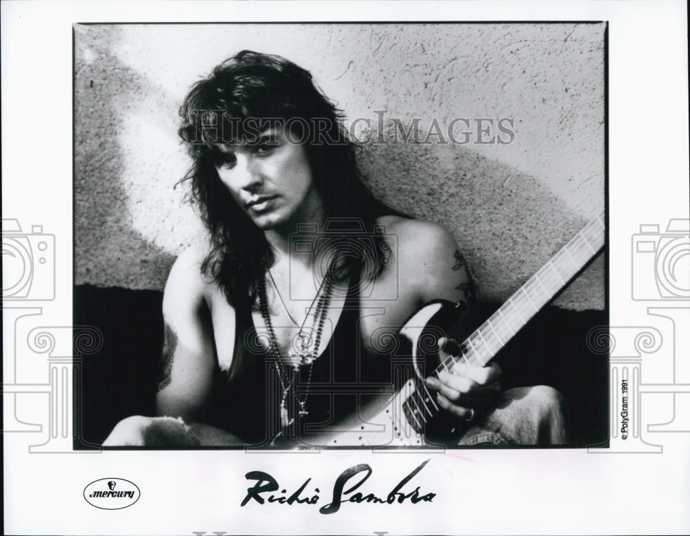 1991 Press Photo Richie Sambora - Historic Images