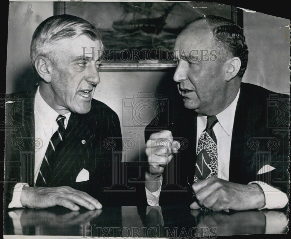 1953 Press Photo Senator Leverett Saltonstall and Rep. Dewey Short - Historic Images