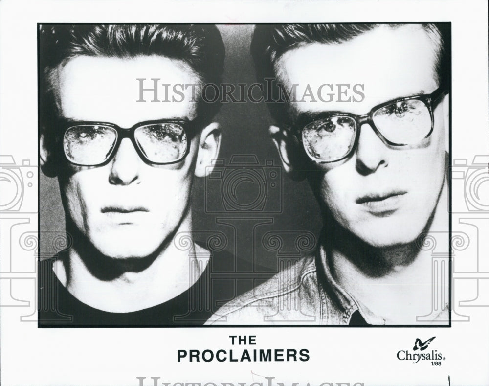 1988 Press Photo Charlie and Craig Reid of the band The Proclaimers - Historic Images