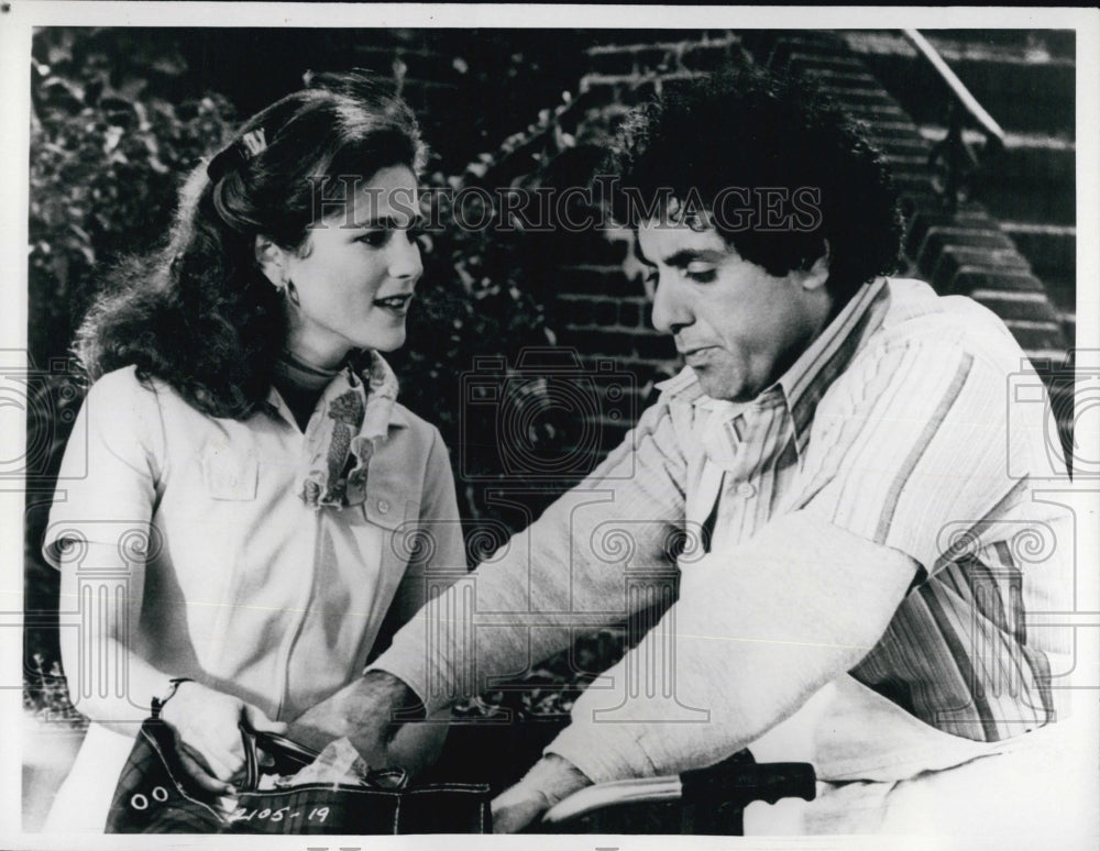 1981 Press Photo David Proval and Tovah Feldshuh in &quot;Nunzio&quot; - Historic Images