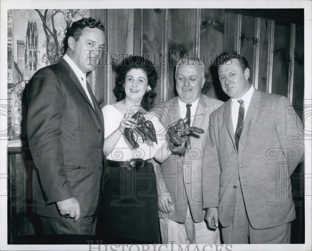 1961 Beverly Ryan, Kenneth T. Lyons, Thomas Wynne, and Geroge M. - Historic Images