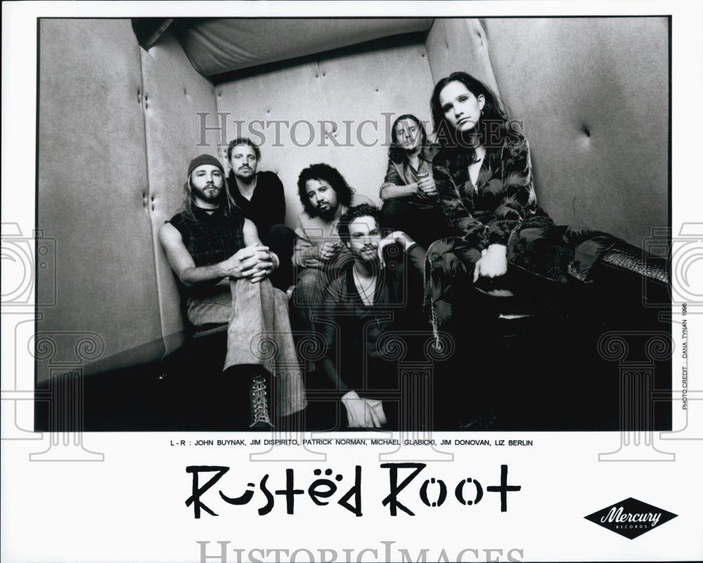 Press Photo Popular Rock Music Band Rusted Root - Historic Images