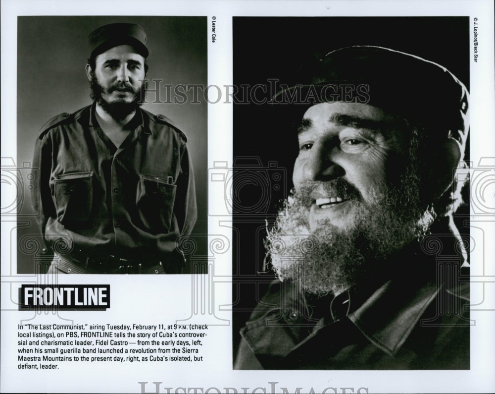 Press Photo Frontline's "The Last Communist" about Fidel Castro - Historic Images