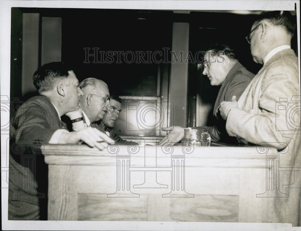 1951 Press Photo Stillman Hitchcock, Edward Baker, Alfonso Govani, William McBri - Historic Images