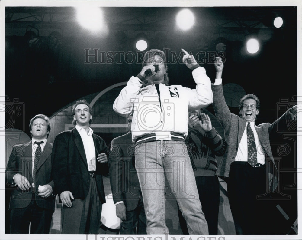 1991 Press Photo Joe Piscopo And Comedians - Historic Images