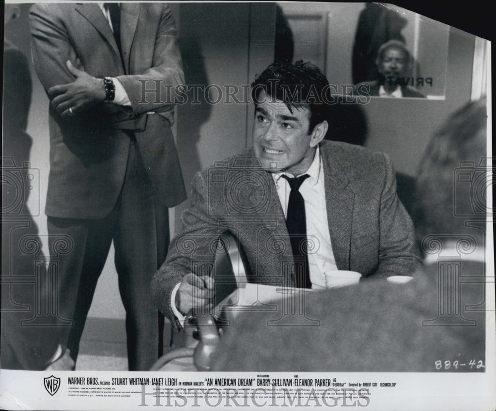 1966 Press Photo Actor Stuart Whitman in &quot;An American Dream&quot; - Historic Images