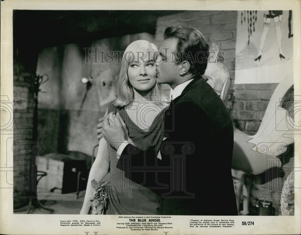 1959 Press Photo Actress May Britt in &quot;The Blue Angel&quot; - Historic Images