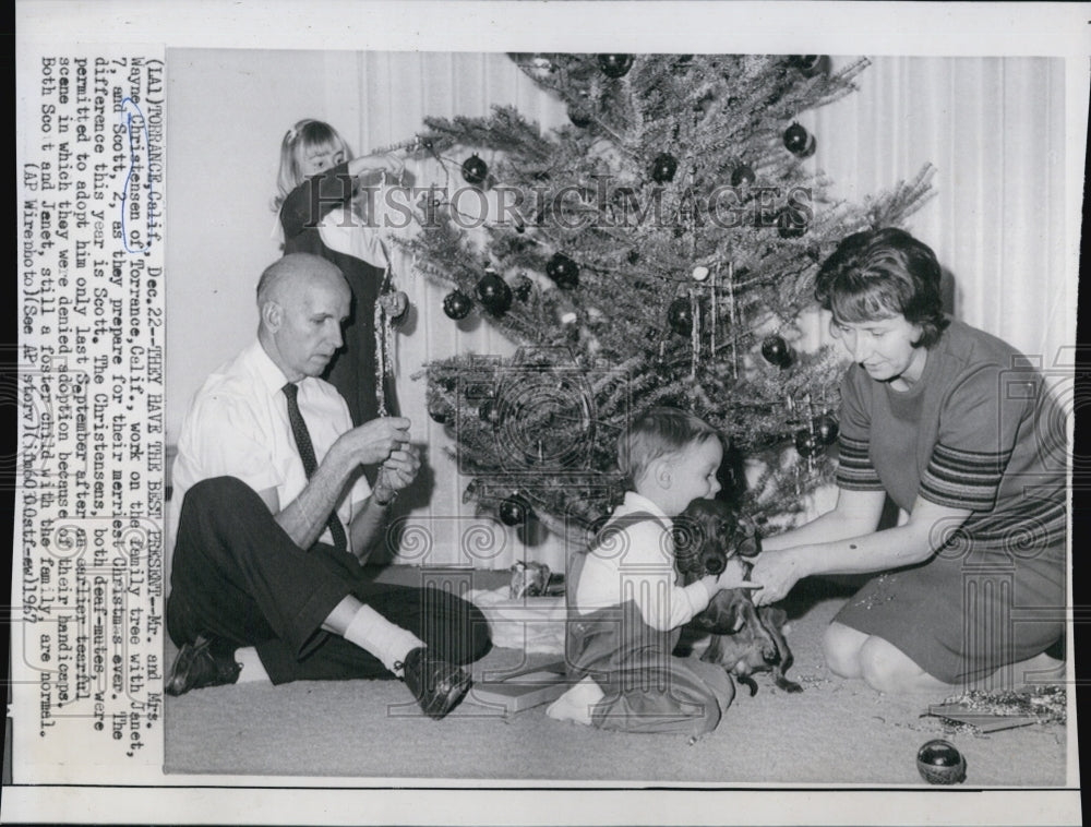 1967 Press Photo Mr. And Mrs. Wayne Christensen - Historic Images