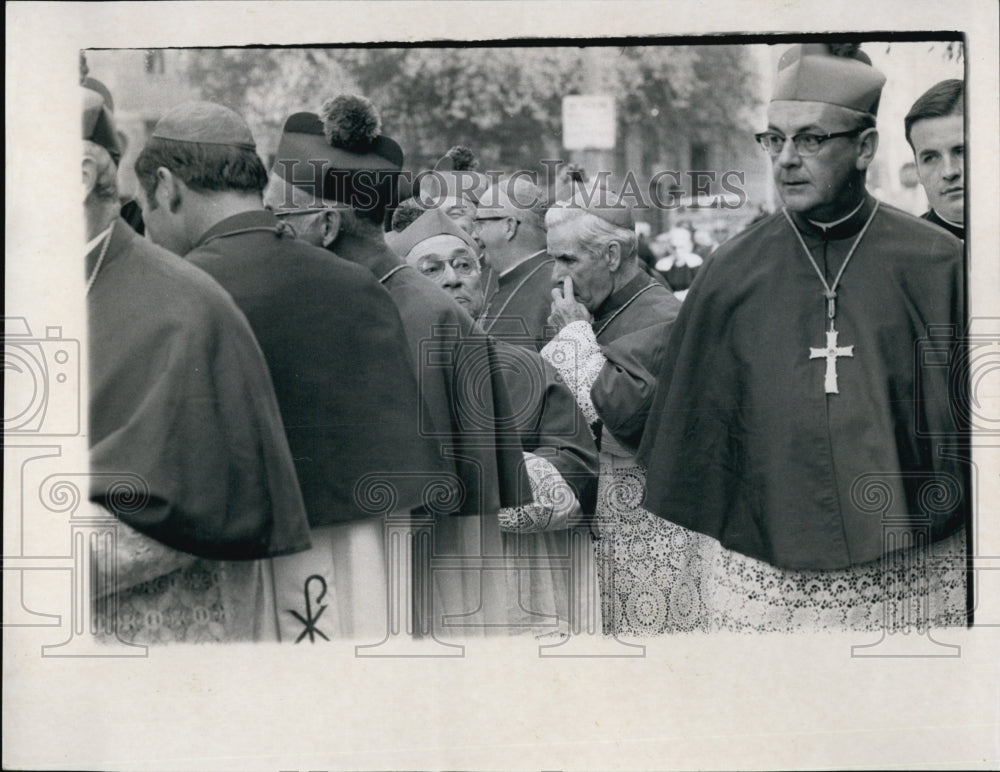 1970 Press Photo Archbishop of Boston Humberto Mederios - Historic Images