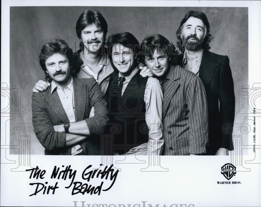 1984 Press Photo Nitty Gritty Dirt Band Country Folk Rock Warner Brothers - Historic Images