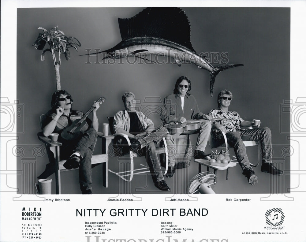 1999 Press Photo Nitty Gritty Dirt Band Jimmy Ibbotson Jimmie Fadden - Historic Images