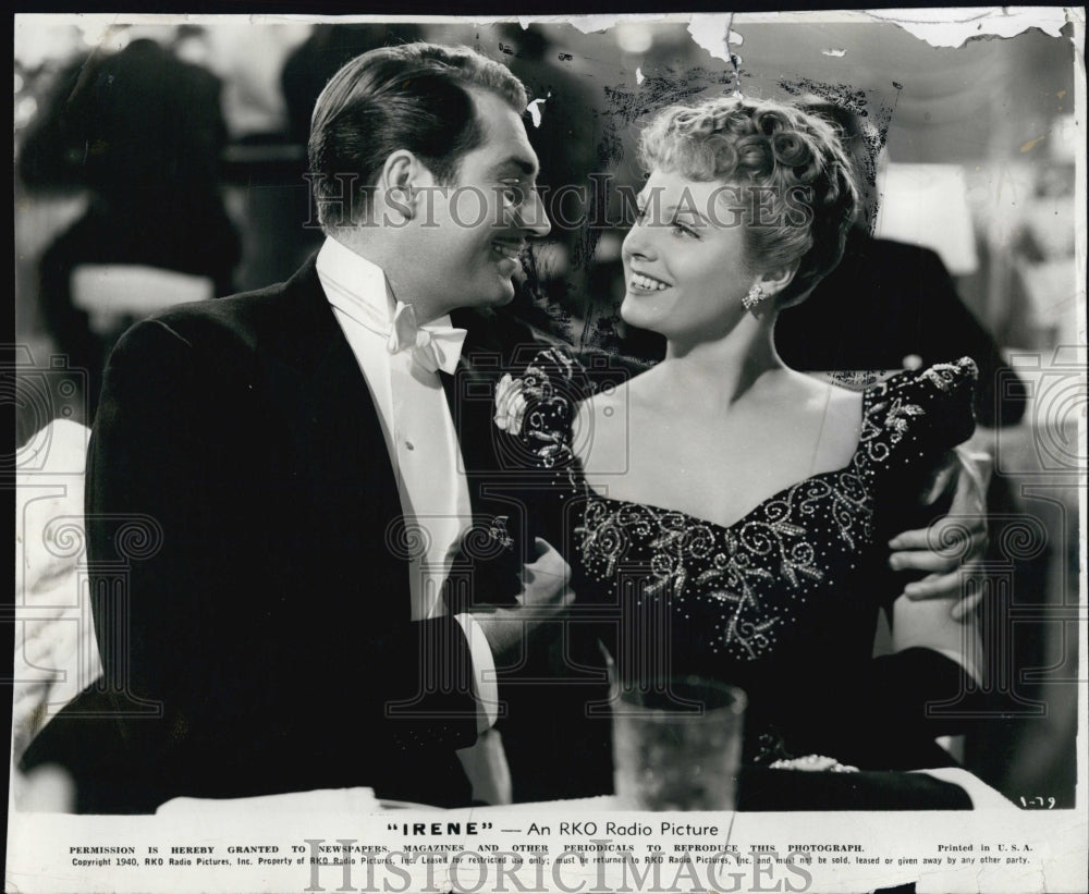 1940 Press Photo Alan Marshall &amp; Anna Neagle in &quot;Irene&quot; - Historic Images