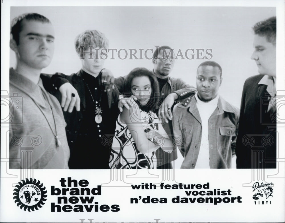 Press Photo Members of "The Brand New Heavies" - Historic Images