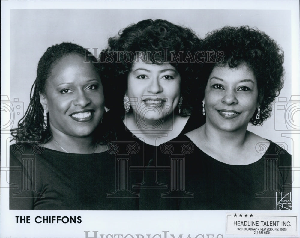 Press Photo Musical Group The Chiffons - Historic Images