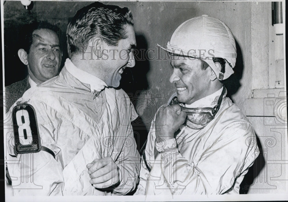 1953 Press Photo Mongo&#39;s Rider Wayne Chambers With Ismael Valenzuela - Historic Images