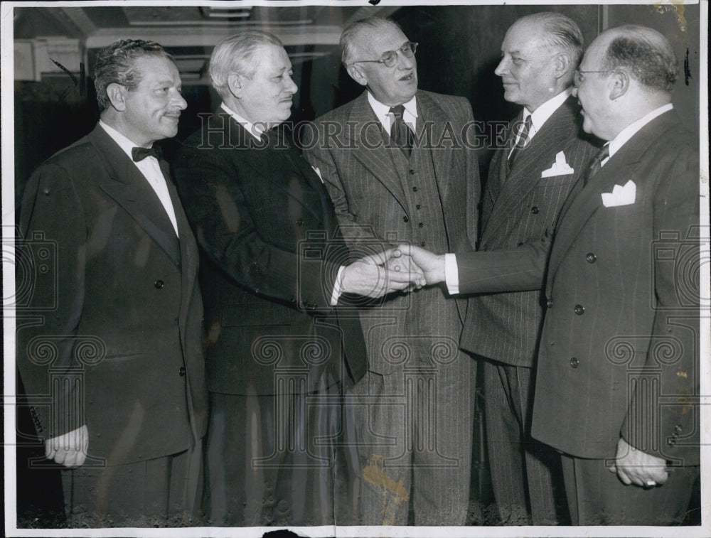 1950 Press Photo Italian Ambassador Honored - Historic Images