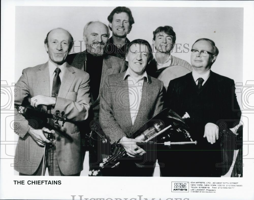 Press Photo &quot;The Chieftains&quot;, acclaimed Irish Music ensemble in Symphony Hall - Historic Images