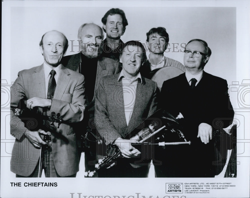 Press Photo The Chieftains are a traditional Irish band formed in Dublin in 1962 - Historic Images