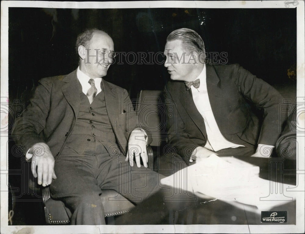 1934 Press Photo Treasury Secretary Henry Morgenthal Representative Martin Dies - Historic Images