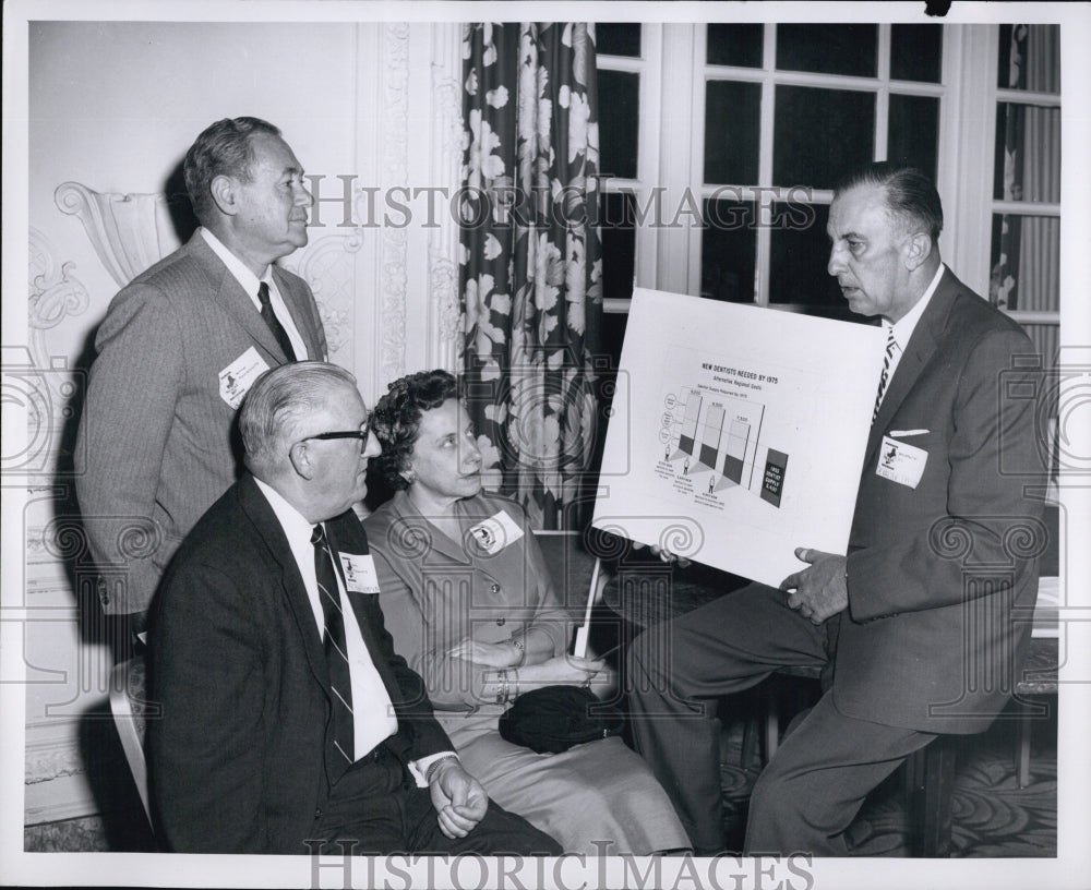 1958 Press Photo Dental Conference At Sheraton Plaza Hotel - Historic Images