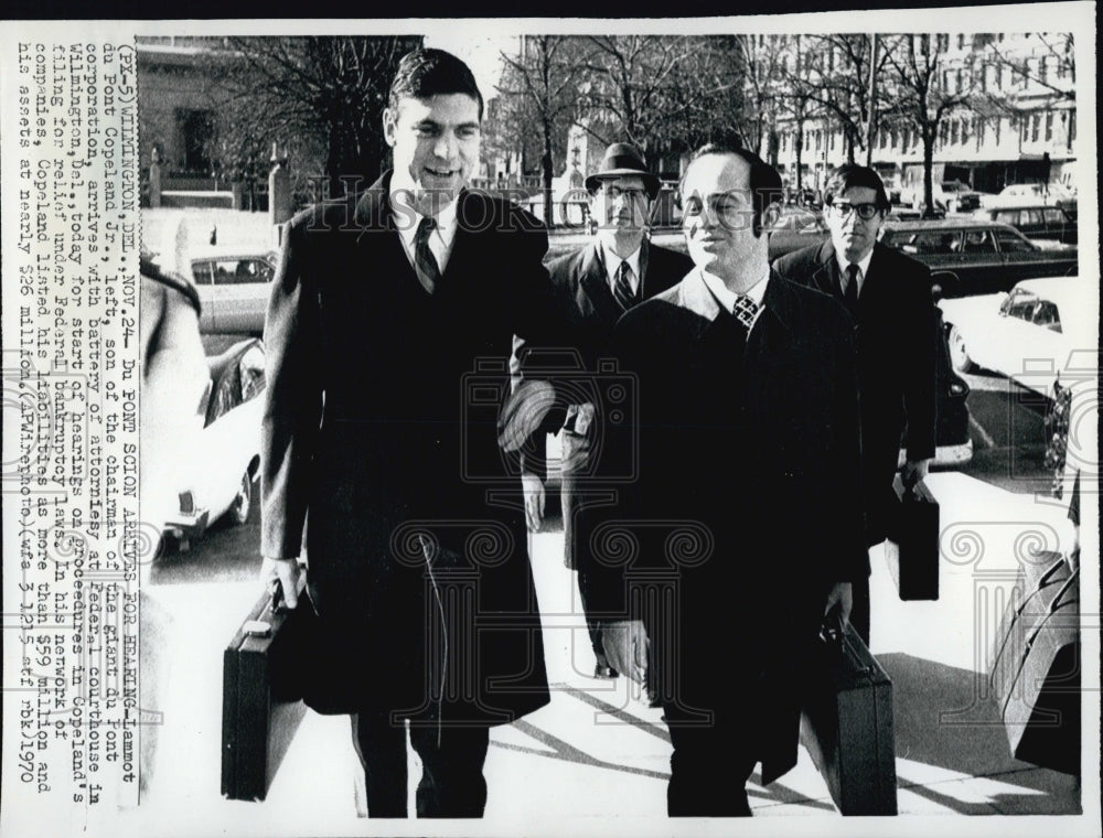 1970 Press Photo Lammot Du Pont Copeland Jr. - Historic Images