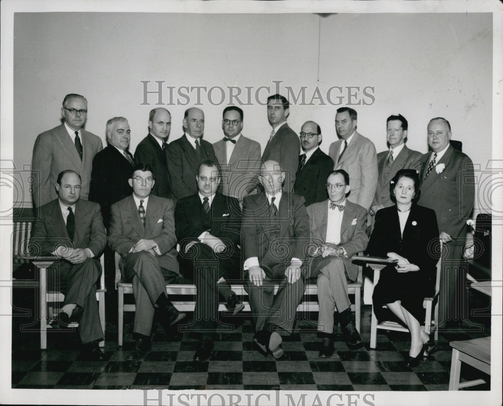 1952 Press Photo Civilian War Aid, Medical And Health Officials - Historic Images