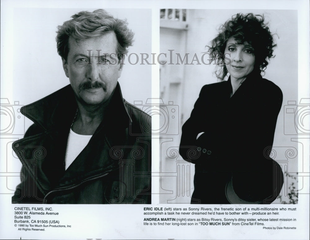 1990 Press Photo Eric Idle And Andrea Martin - Historic Images