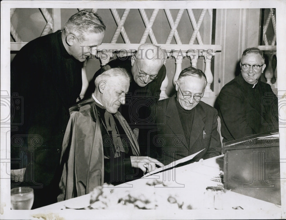 1955 Press Photo Bishop Scalabrini "Father of Italian Immigrants" - Historic Images