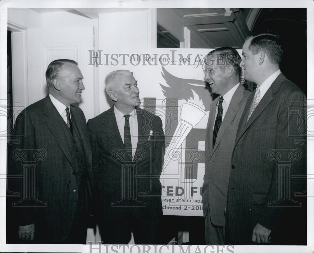 1957 Press Photo United Fund Chapters Salute Dinner Hotel Somerset - Historic Images