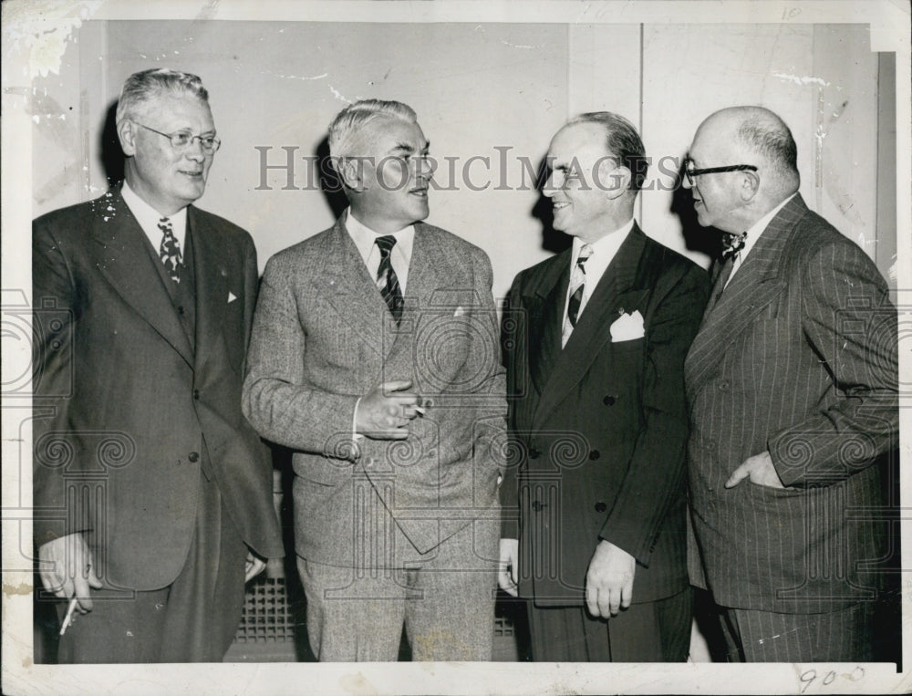 1948 Press Photo Crosscup Pishon Post American Legion Guest Speaker Austen Lake - Historic Images