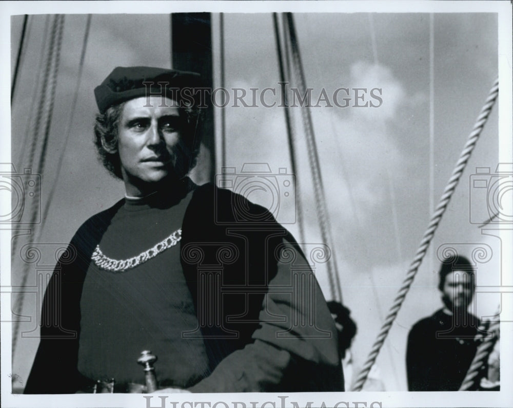 Press Photo Gabriel Bryne in "Christopher Columbus" - Historic Images