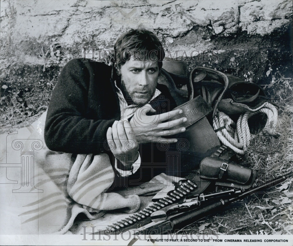 1968 Press Photo tor Alex Cord in &quot;A Minute to Pray A Second to Die&quot; - Historic Images