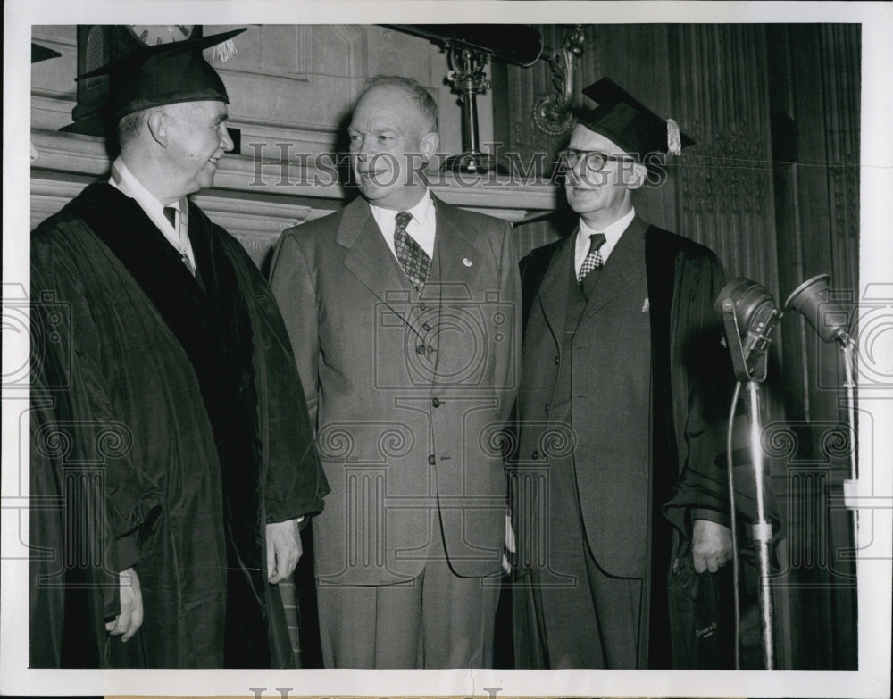 1950 Press Photo John Brogan VP Sales Exec, Ward Green & Eisehower Pres Columbia - Historic Images