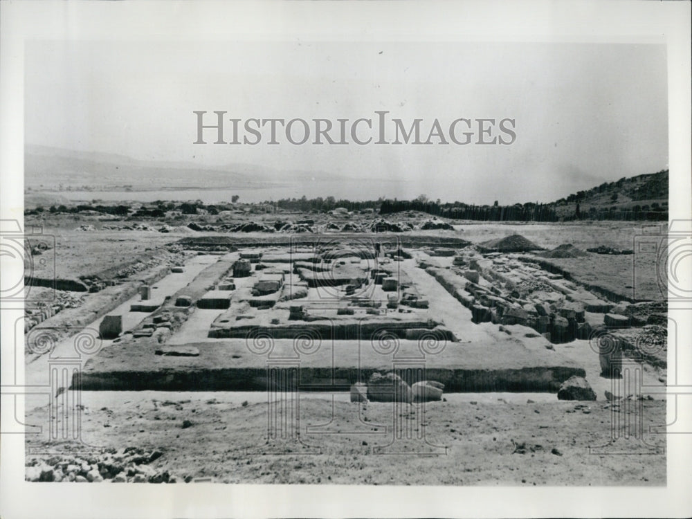 1954 Press Photo Temple of Poseidon in Greece - Historic Images