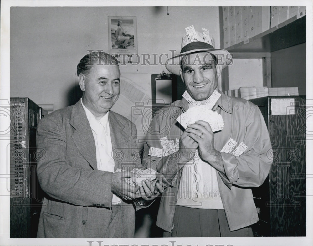 1951 George Campbell, Ticket Taker of Braves Field - Historic Images