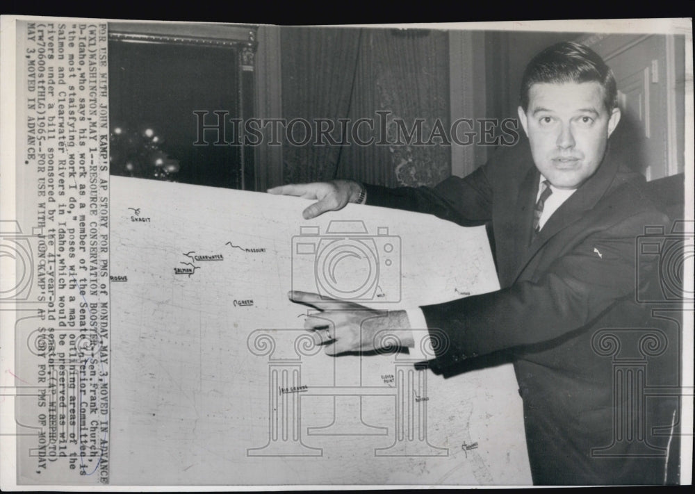 1965 Frank Church, Senator at Senate Interior Committee - Historic Images