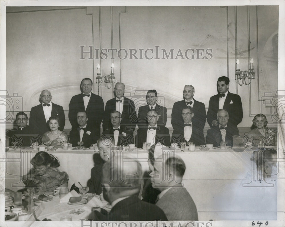 1955 Press Photo Atty.Martin T. Camacho Being Honored At Banquet - Historic Images