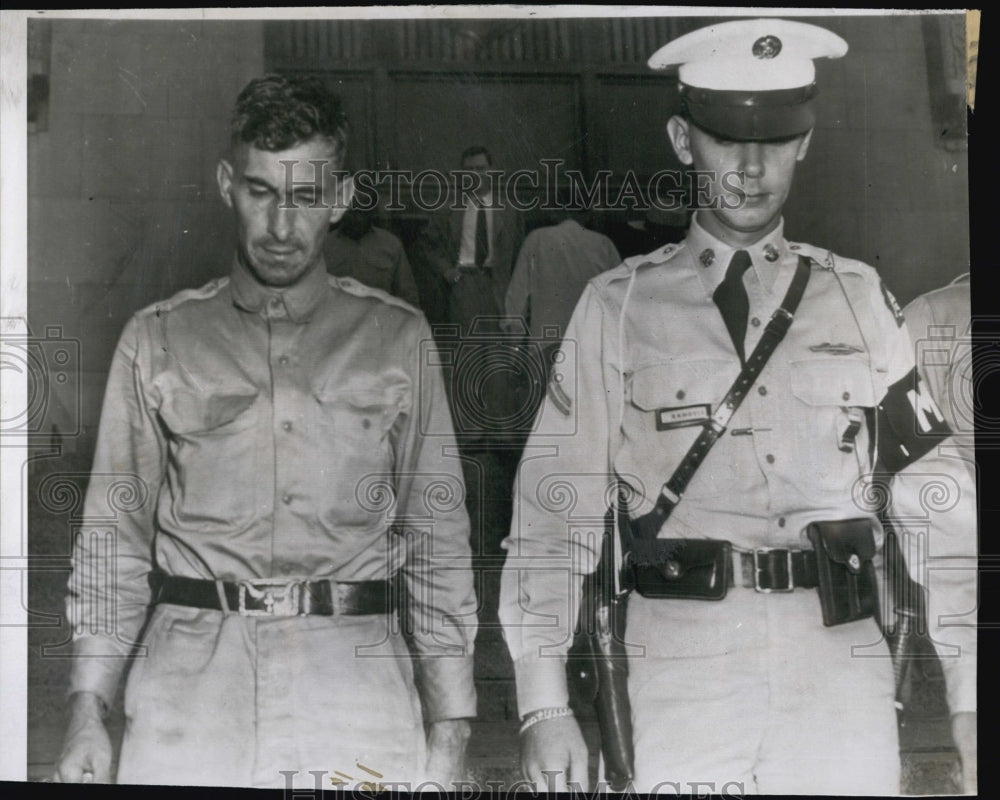 1955 Press Photo LeRoy Van Camp Sentenced After 20 Years Of Being Awol From Army - Historic Images