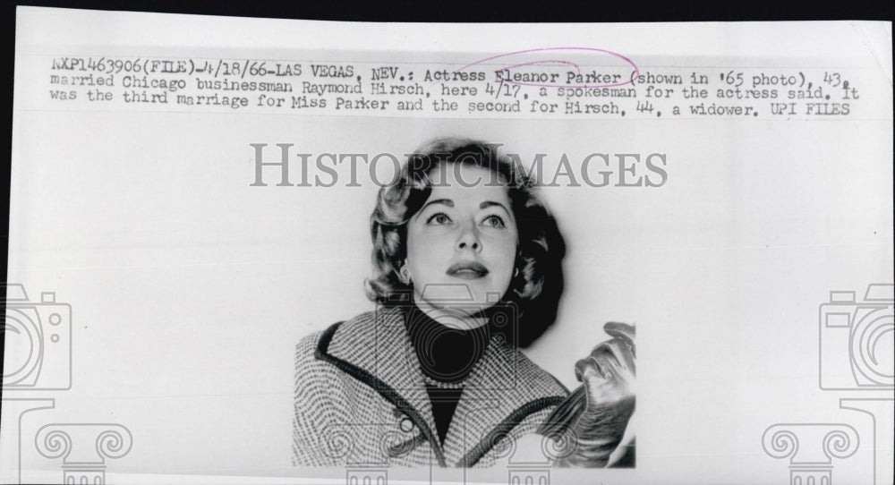 1936 Press Photo Actress Eleanor Parker Marries Chicago Businessman - Historic Images