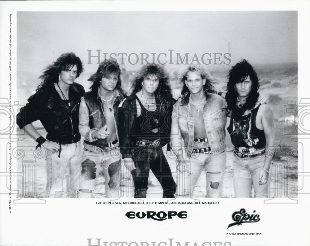 Press Photo Popular Musician Band Europe - Historic Images