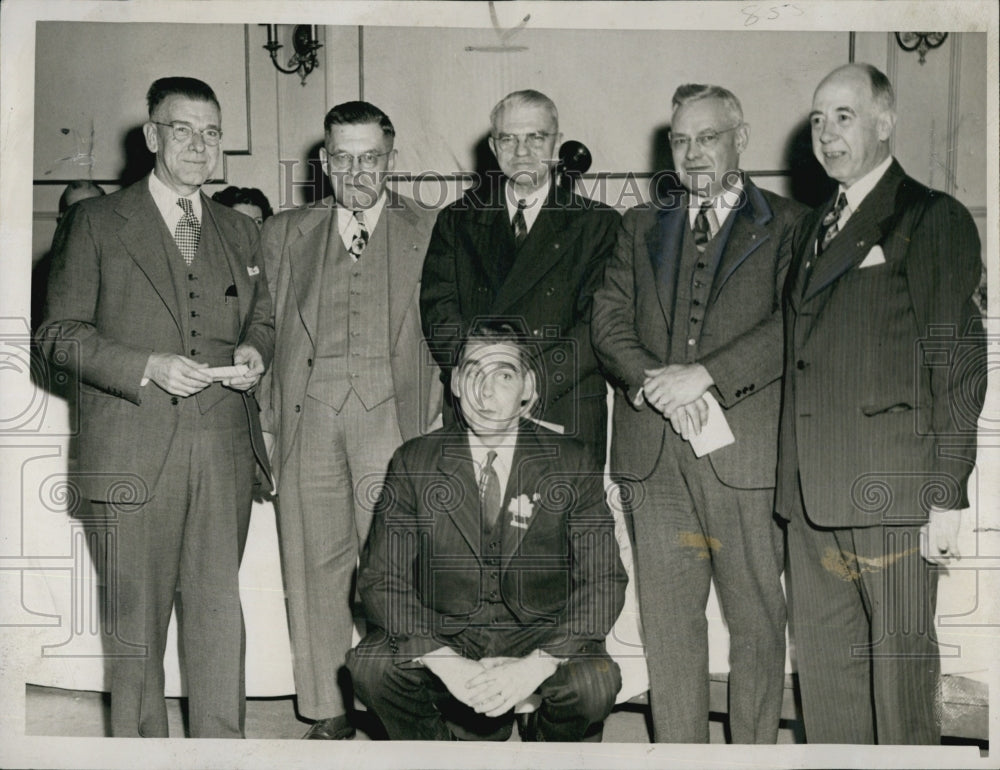 1947 Press Photo Kiwanians Harry Wuntsell, Luther Wedg, Charles Sullican - Historic Images